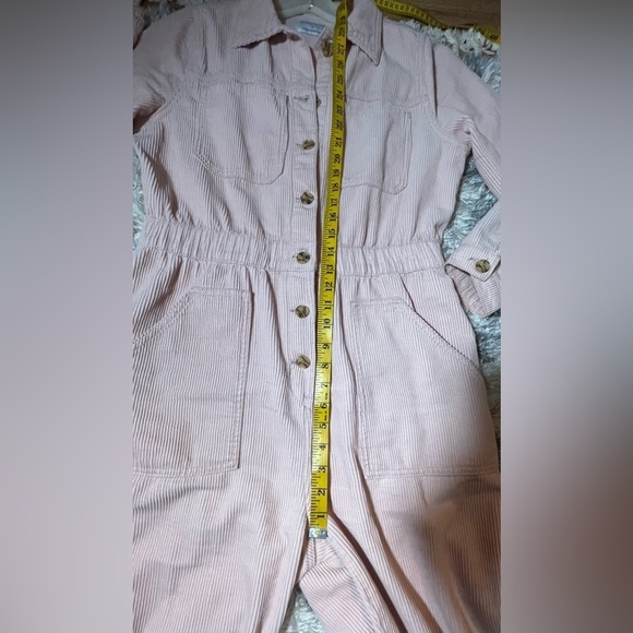 Celebrity Pink Barbie Corduroy doll core Jumpsuit Romper One Piece Sz Large - Picture 5 of 10